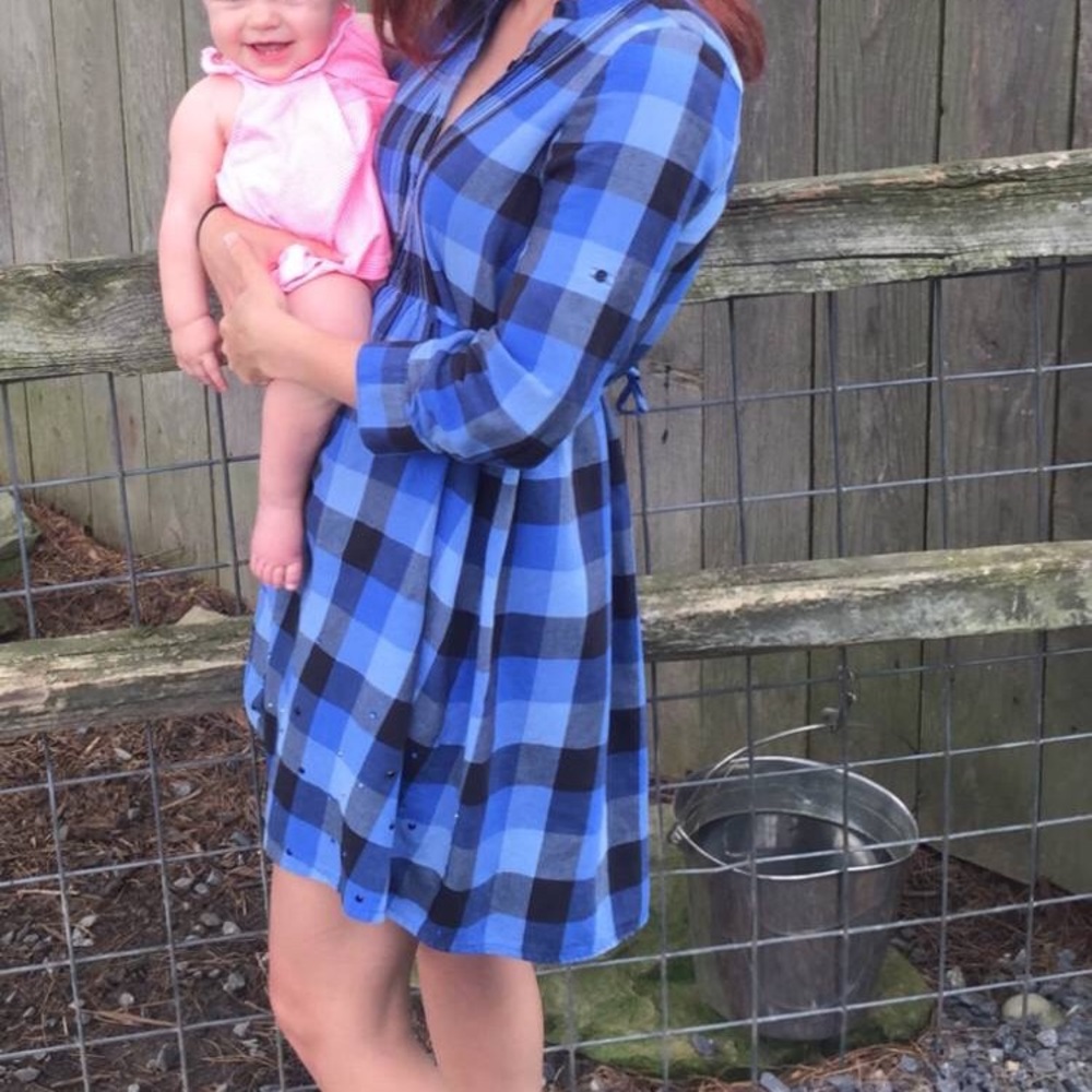 ♥️Victoria’s Secret PINK plaid dress with gems
